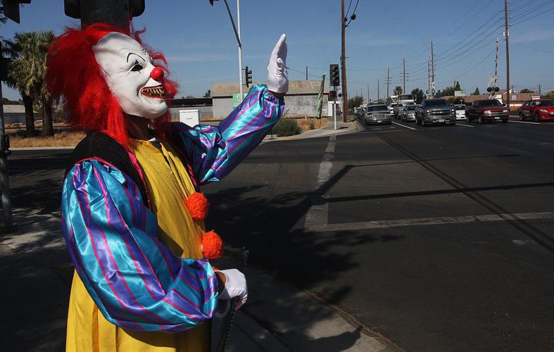 Clown outfits for Halloween in Hanford
