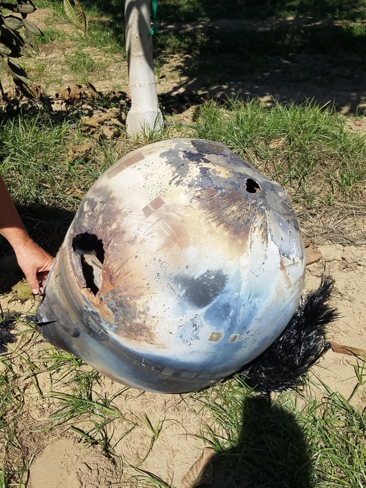 satellite fuel tank found