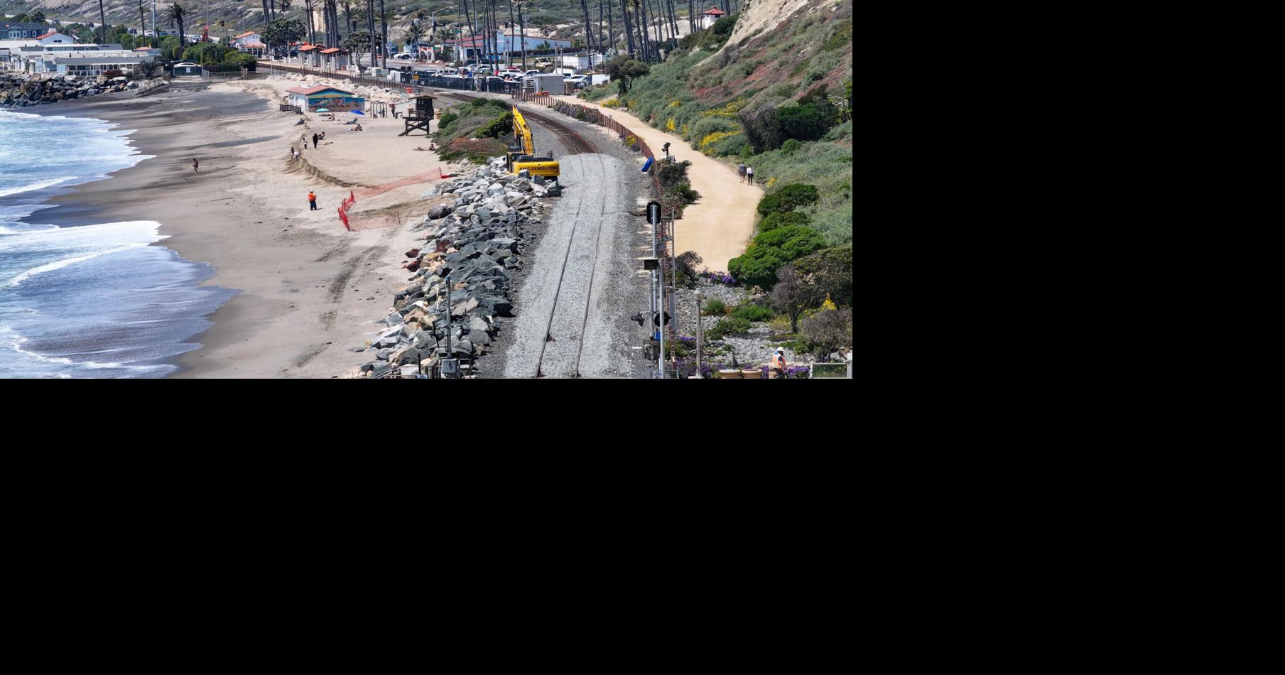 Coastal erosion once again suspends trains between San Diego and rest of the nation