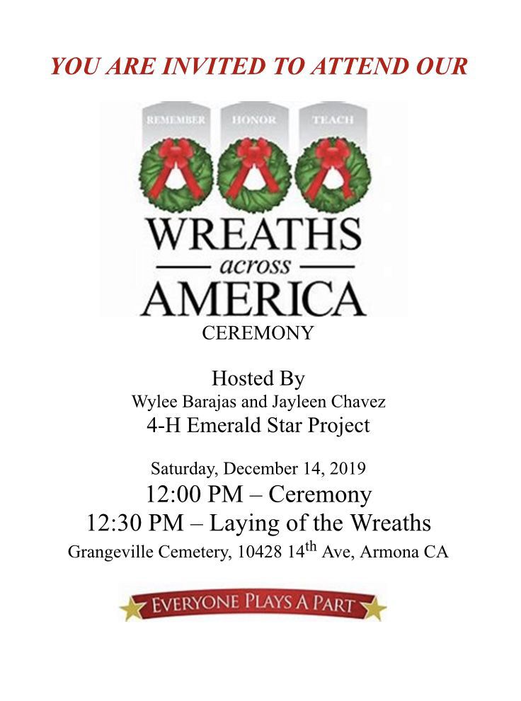 Wreathlaying ceremony to honor veterans this Saturday Local
