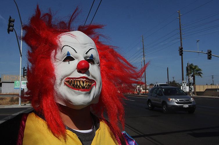 Clown outfits for Halloween in Hanford