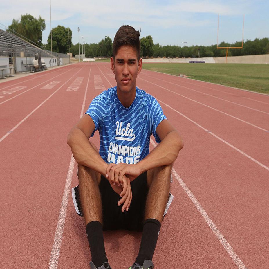 Lemoore High School's Michael Burke wins state title in high jump clearing  6-11 on third try