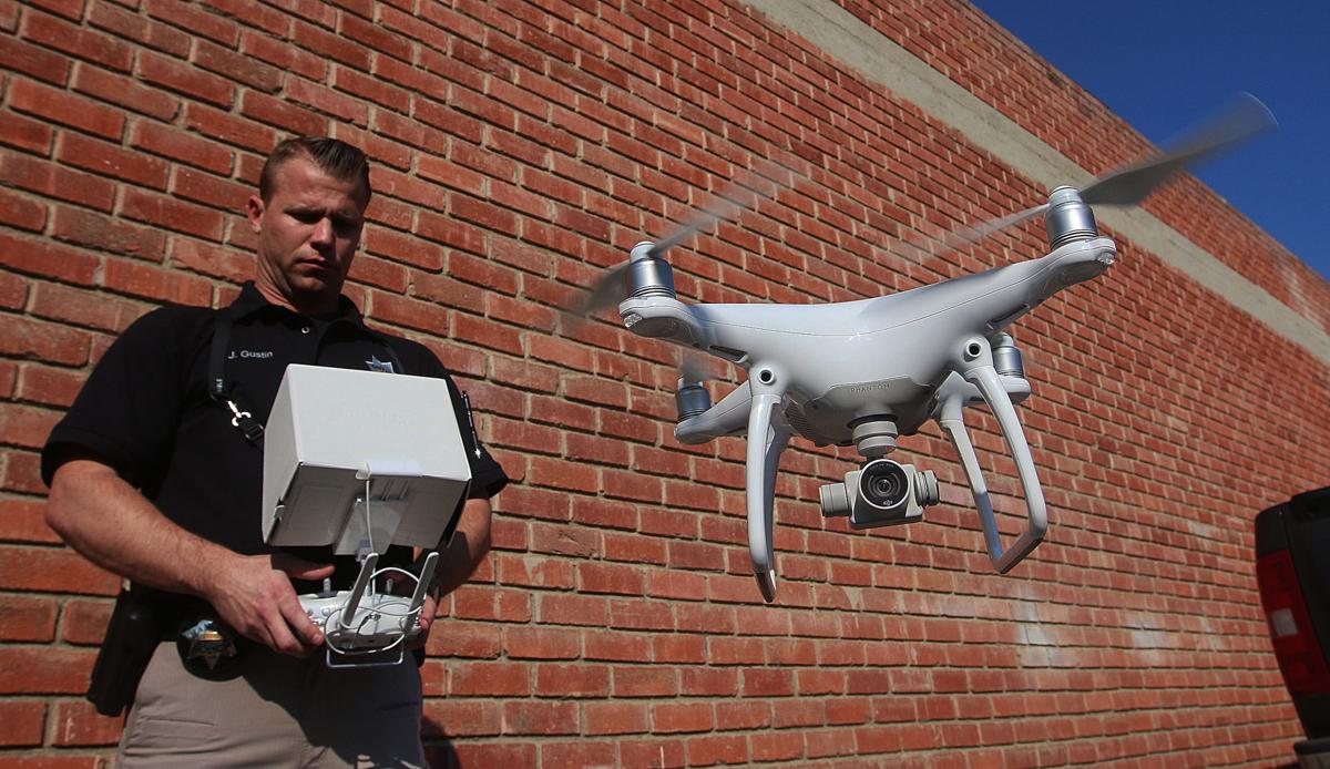 Hanford PD test drives drones Crime