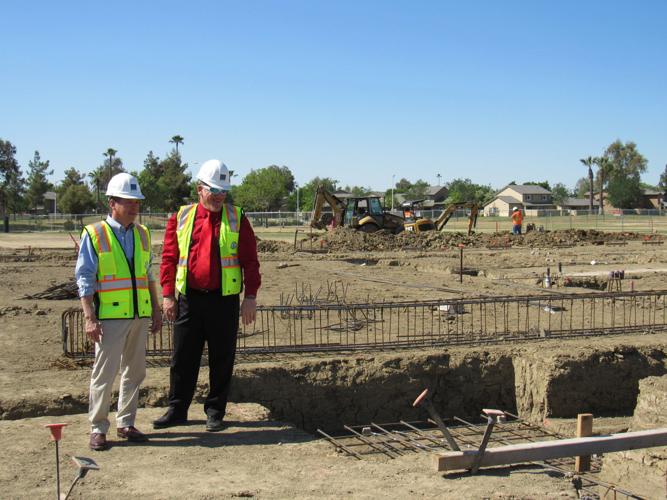 Rep. TJ Cox visits Akers Elementary, tours campus and construction