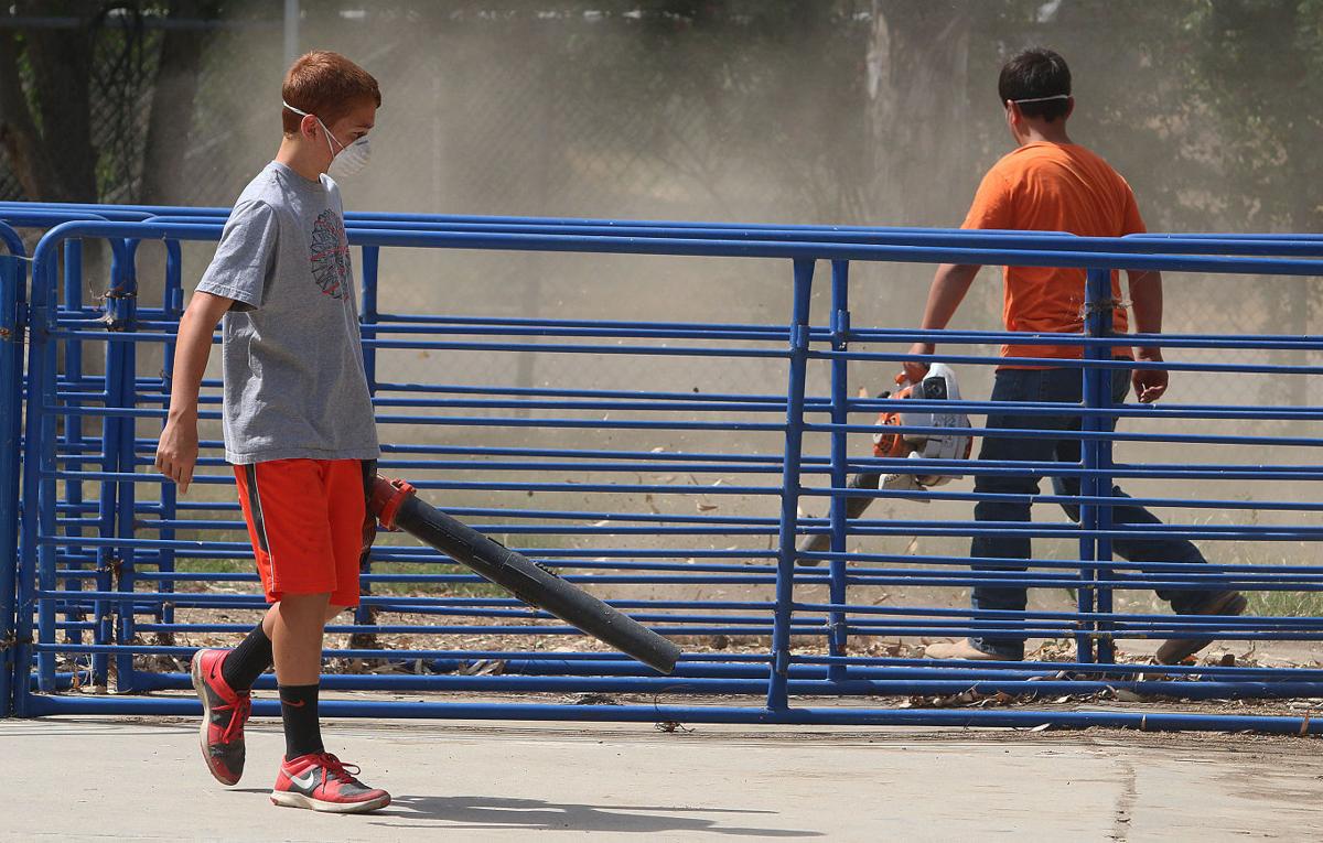 Kings Fair cleanup by volunteers