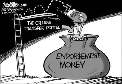 Editorial Cartoon: Endorsement money
