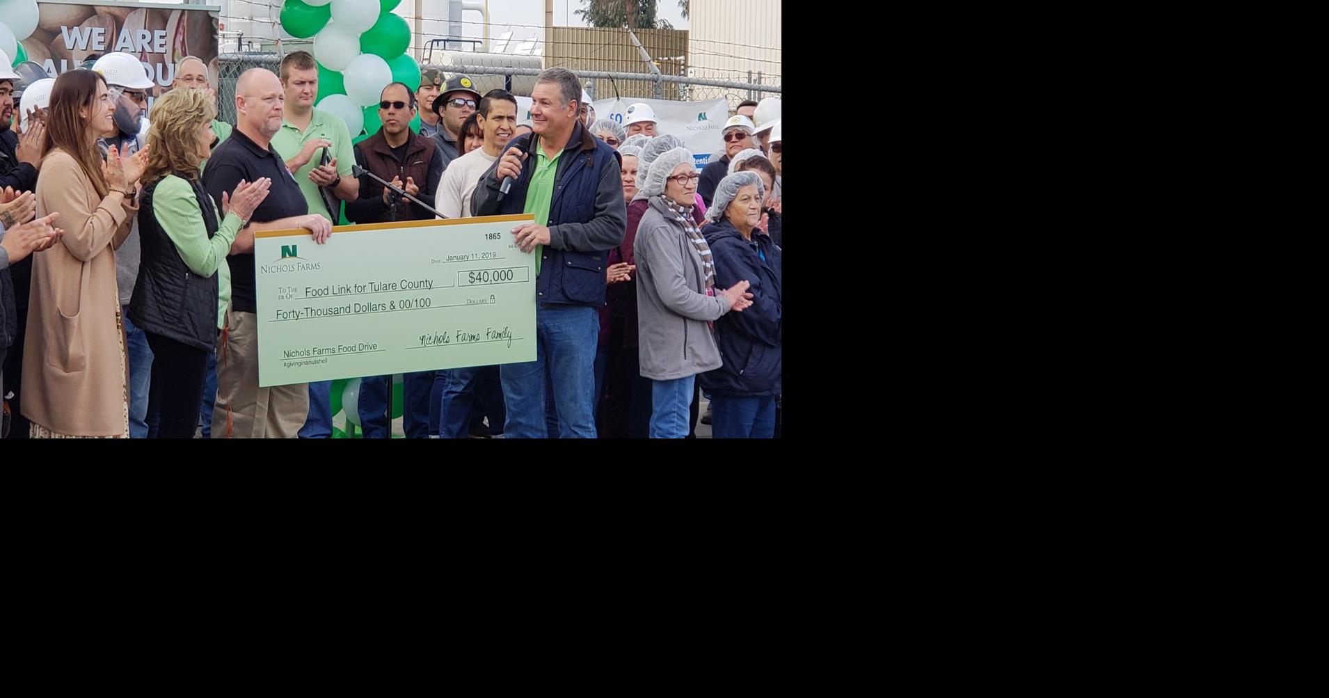 Nichols Farms donates truckloads of food, 40K to FoodLink Local News