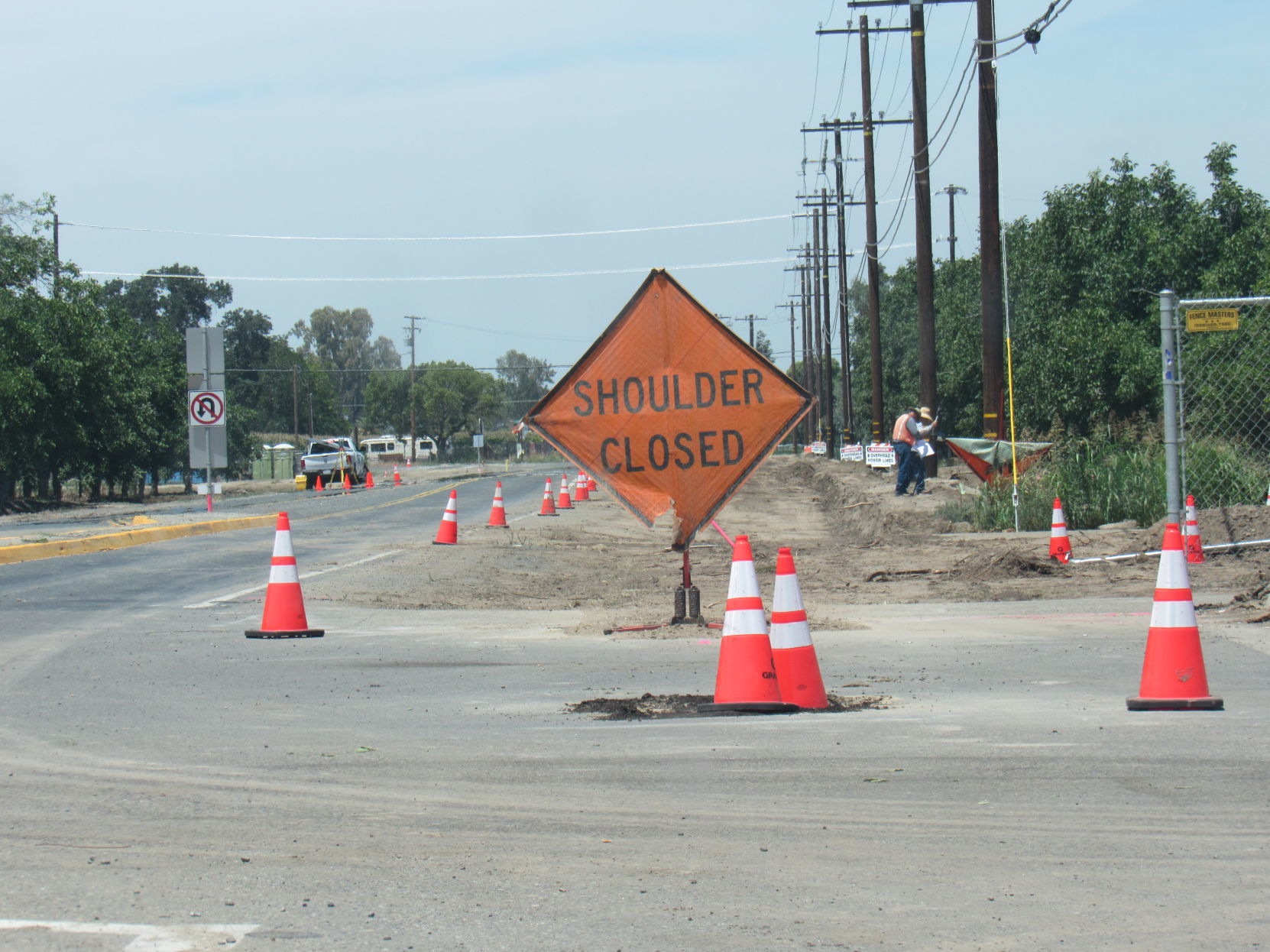 Lane shoulder closures at Newark Avenue News hanfordsentinel