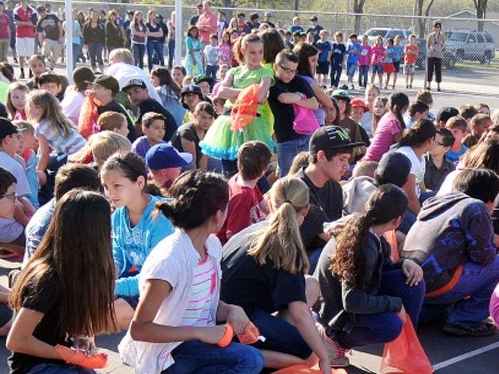 Hanford Elementary School Holds Flash Mob To Kick Off Anti