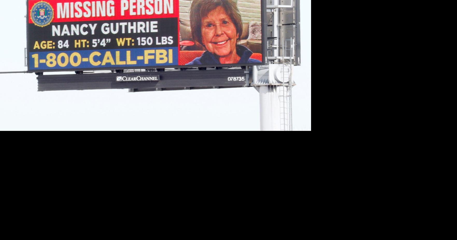 New Nancy Guthrie letter claims to know abductors' names, numbers - Hanford Sentinel