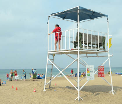 New Buffalos Public Beach Overseen By Lone Lifeguard News