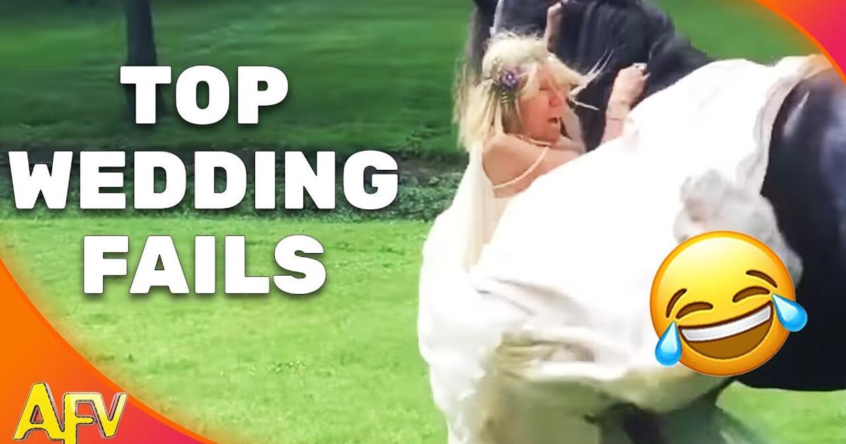 She SLIPPED on Her Dress! 🤣 | Best Wedding Fails | AFV 2022 | |  