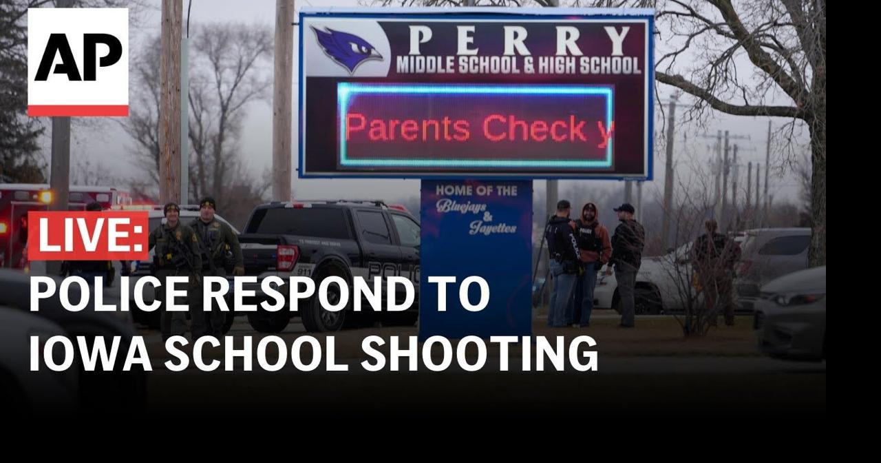 LIVE Police press conference after Perry, Iowa, school shooting