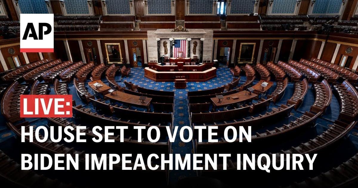 LIVE: House to vote on Biden impeachment inquiry as GOP unites behind ...