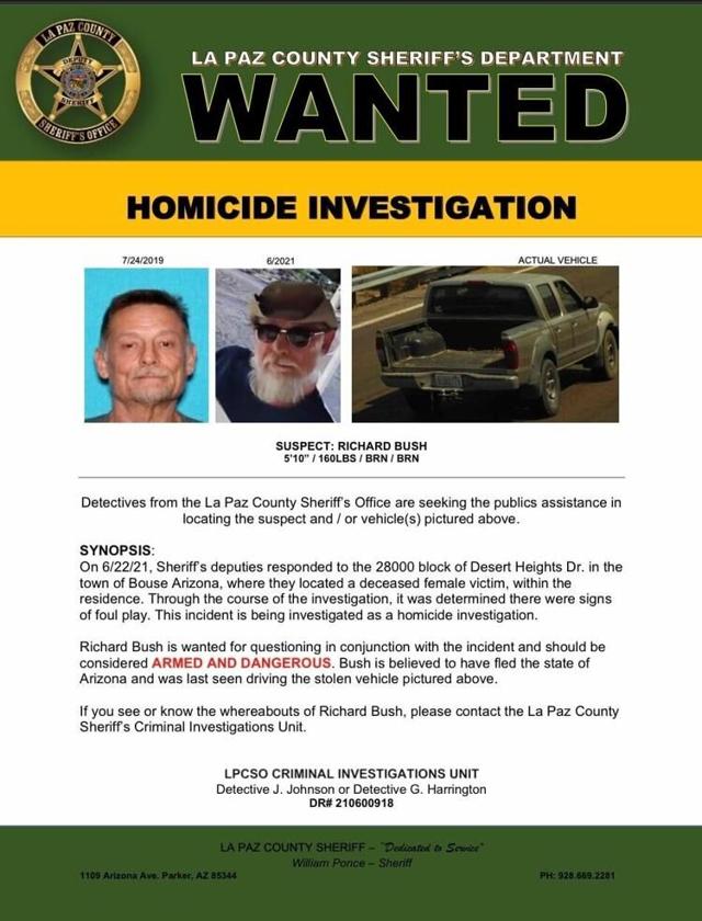 La Paz County Sheriff’s Office seeks man for questioning in Bouse