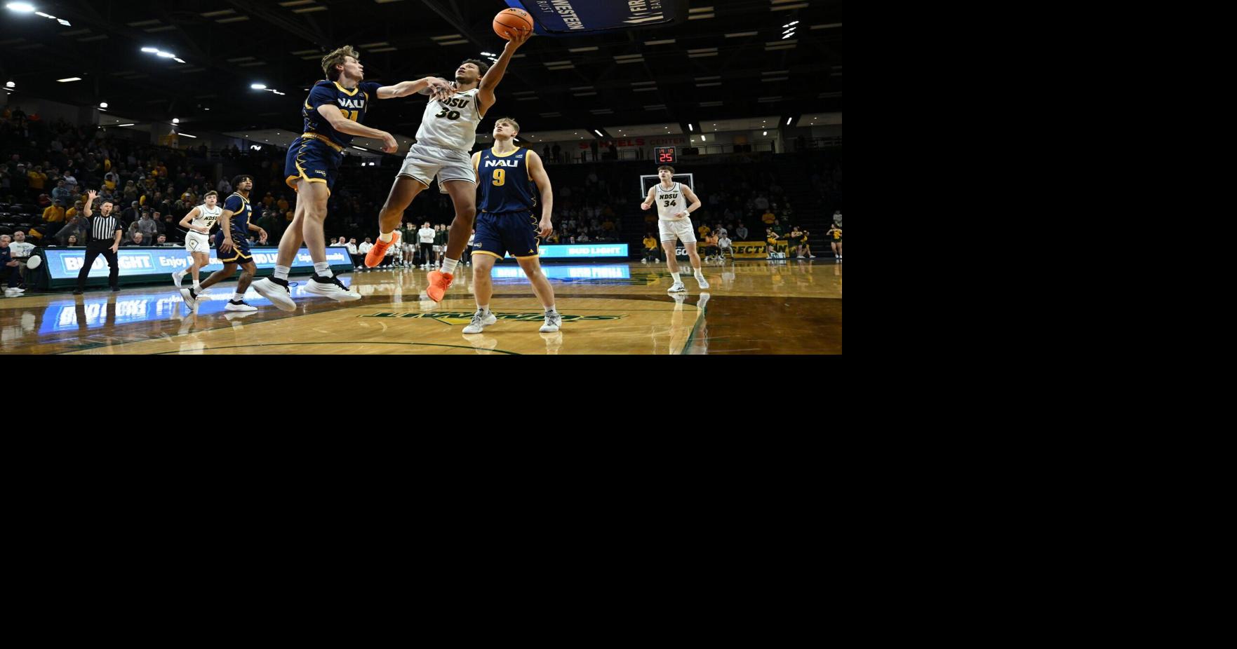 NAU ROUNDUP: Men's basketball falls at final buzzer at North Dakota State; Track & field start indoor season strong