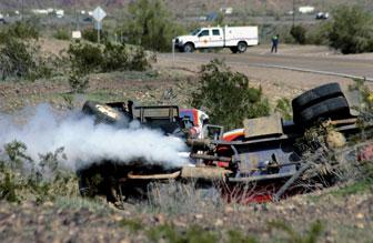 Propane Leaks After Rollover | Local News Stories | havasunews.com