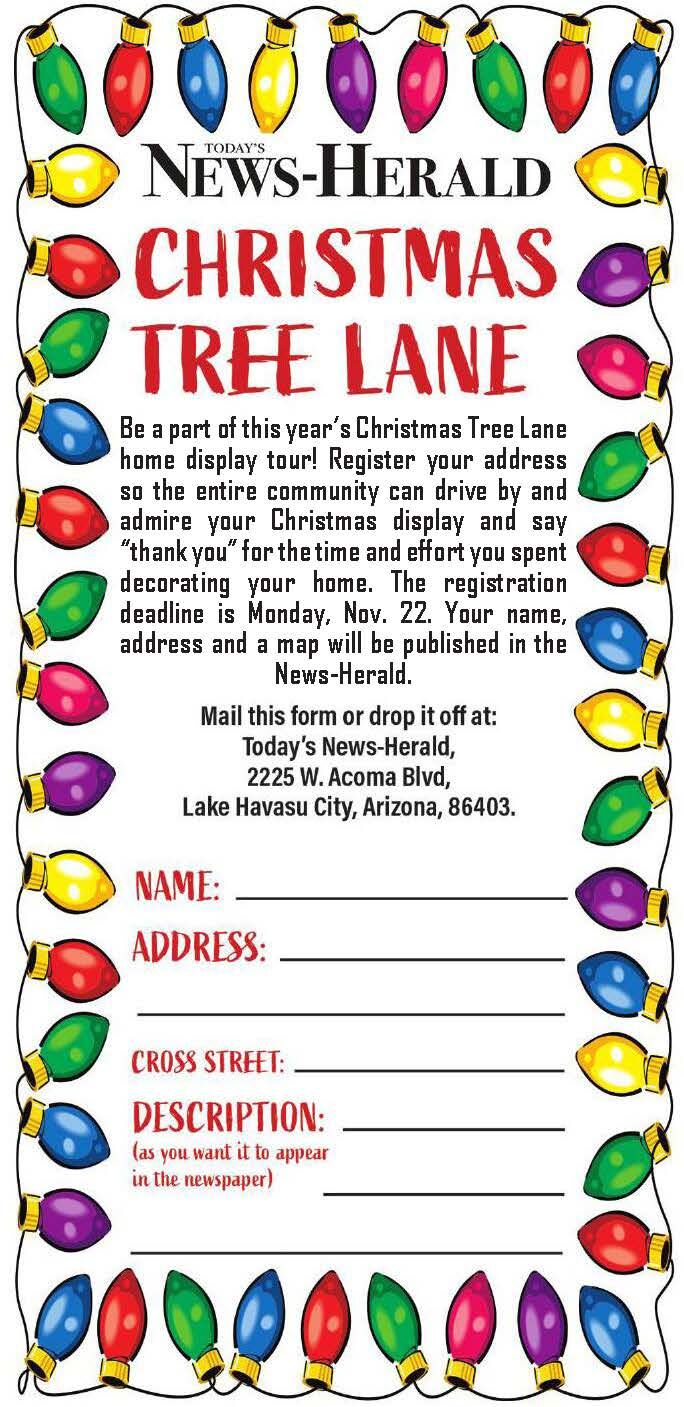 2022 Christmas Tree Lane Lake Havasu Submit Your Home To Be Included In Havasu's Official Christmas Tree Lane |  Complimentary | Havasunews.com