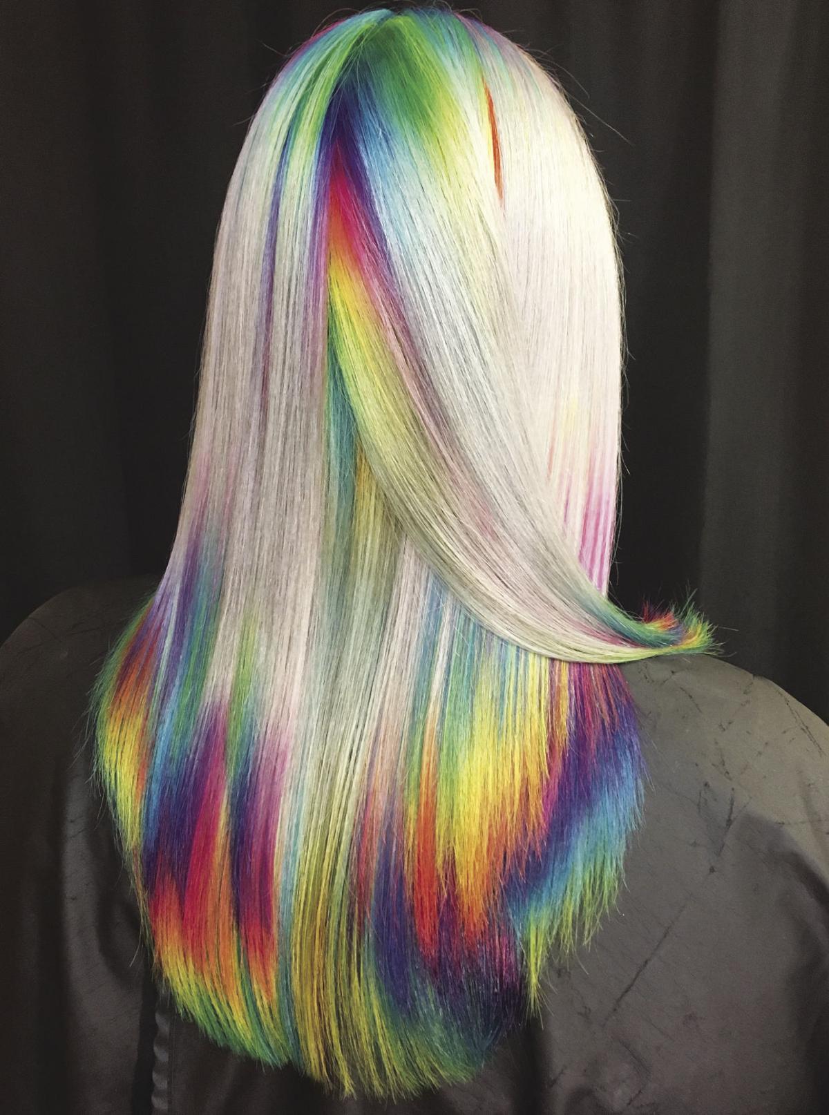 Technicolor Hair Painted Rainbow Masterpieces Refine The Vivid Coloring Trend Lifestyle Havasunews Com
