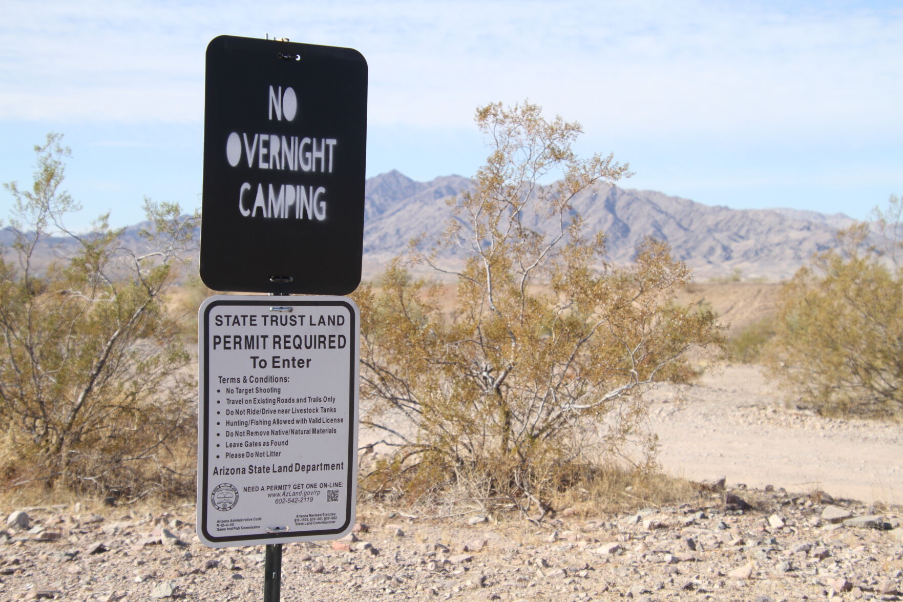 State Trust land now closed to campers after complaints in Desert Hills - Vimarsana News