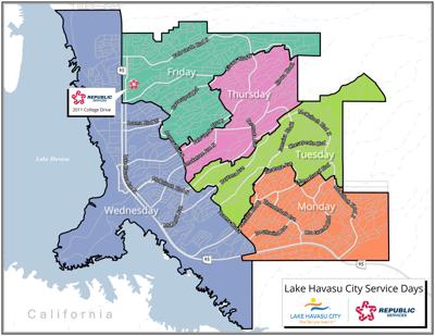 Map Lake Havasu City Az Map Lake Havasu City Az, Waste Service Routes Map Of, Map Lake Havasu City Az