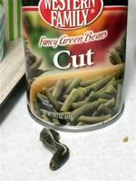 Utah woman says she found a snake head in canned green beans