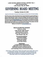 LHUSD Board Meeting (10/20/20)
