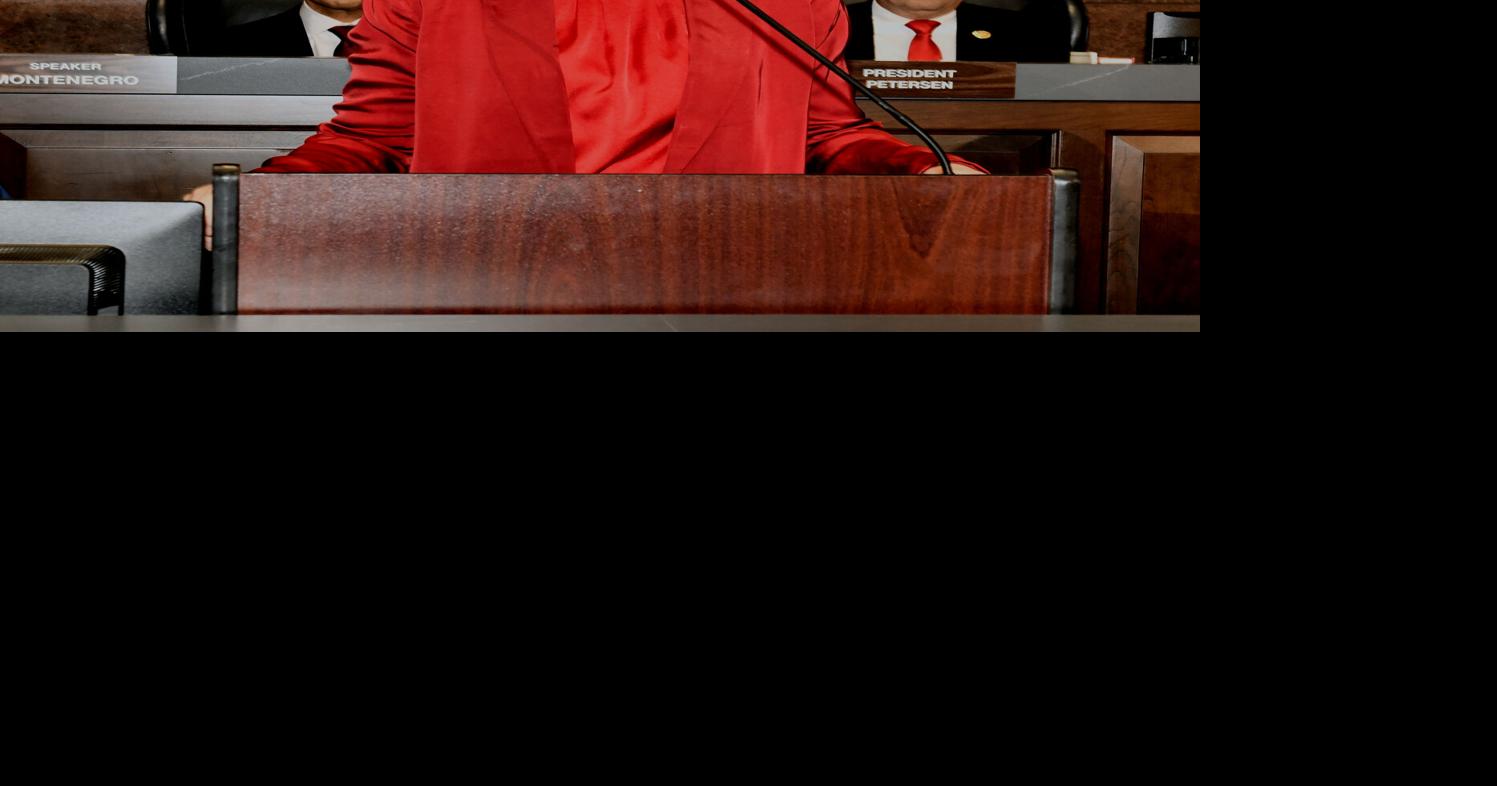 Hobbs pitches targeted tax cuts, water limits in election-year State of the State