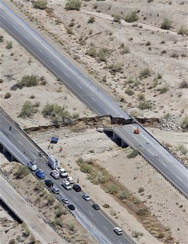 Aerial photos: Interstate 10 bridge collapse | Local News Stories ...