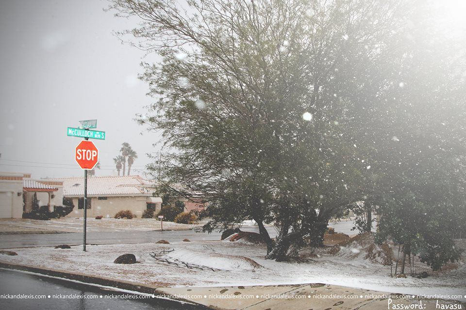 Snow falls in Lake Havasu City for the first time in 27 years Free
