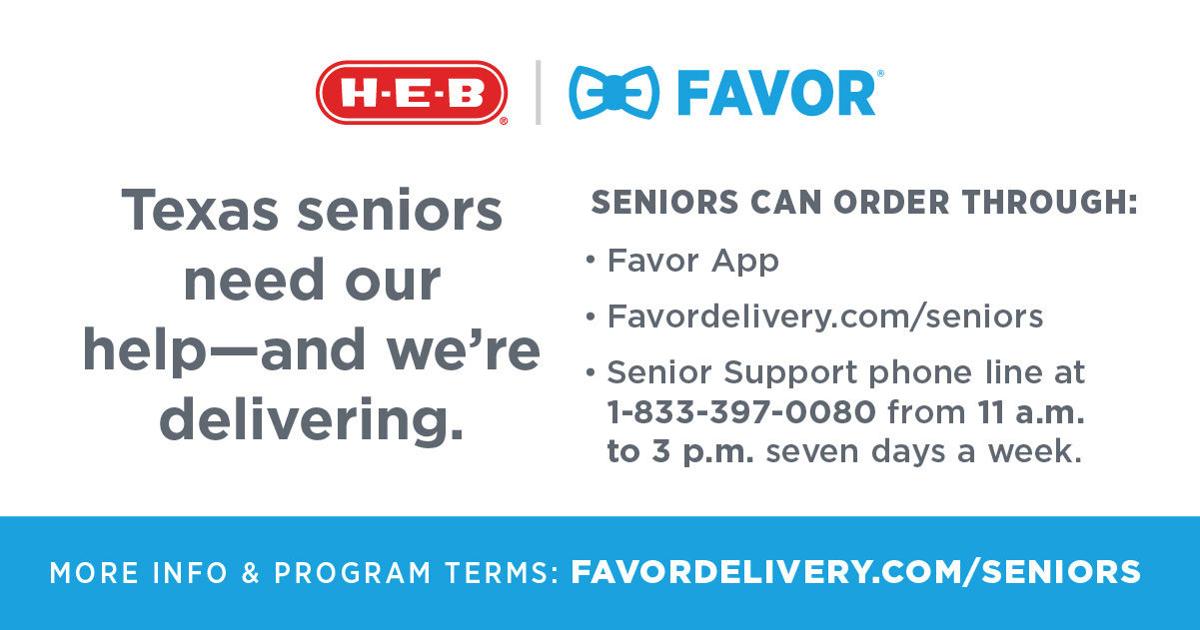H E B Favor Hiring 20 30 For Senior Citizen Grocery Delivery Service Hccommunityjournal Com