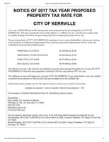 City of Kerrville - Public Notice