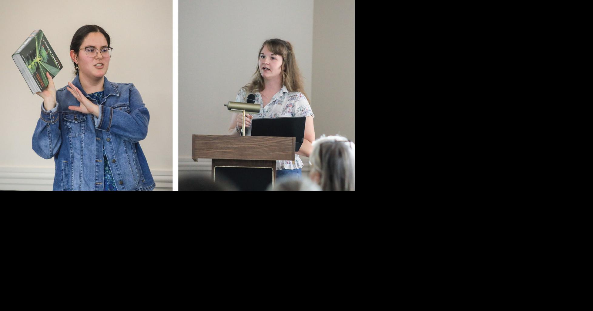 Grad students give presentations on research to HCMG