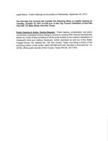 City of Kerrville - Public Hearing Notice