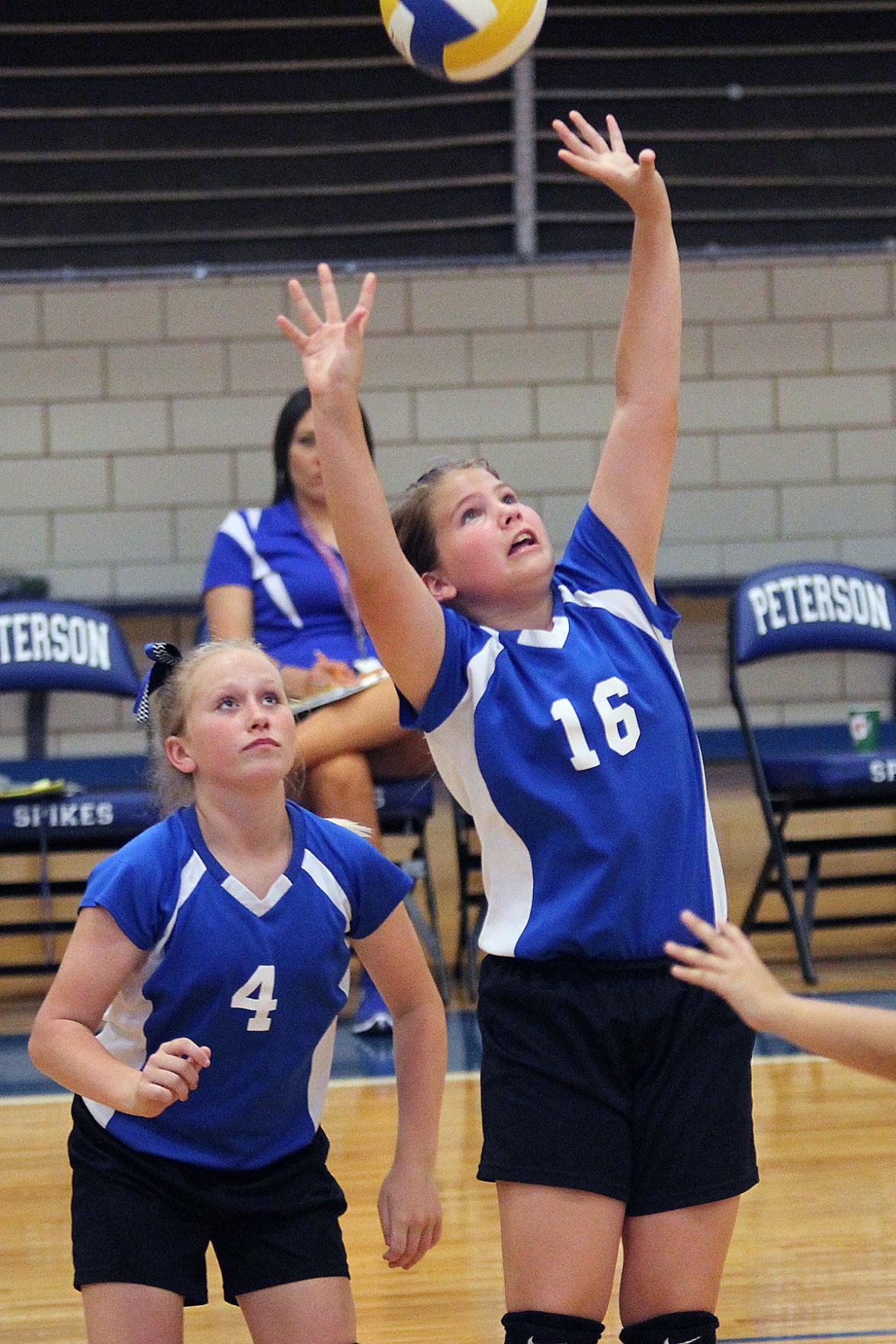 Peterson Volleyball Battles Church Hill Sports
