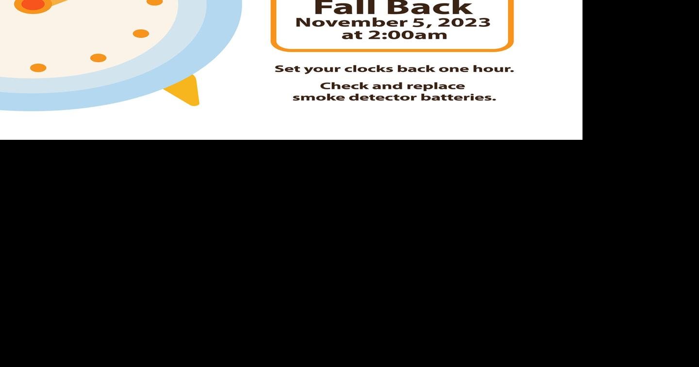 Fall Back Daylight Savings Time begins Sunday