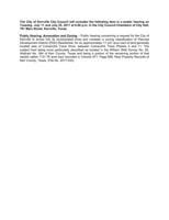 City of Kerrville - Public Hearing Notice