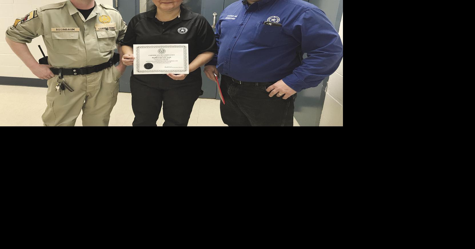 Kerr County Jail earns state compliance certification