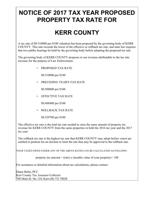 Kerr County - Public Notice