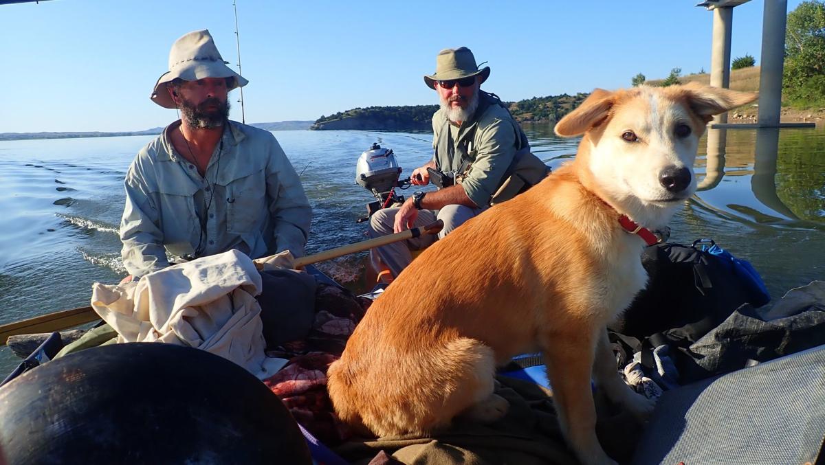 Even with the outboard motor, we consumed six weeks navigating all the lakes of the Dakotas.