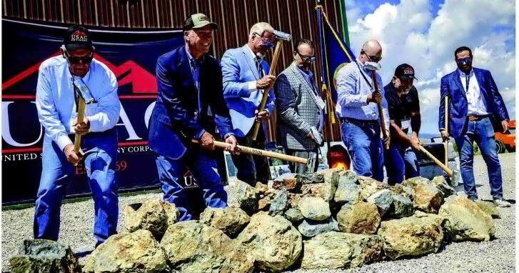 MINING COMPANY HOLDS 'ROCK-BREAKING' CEREMONY
