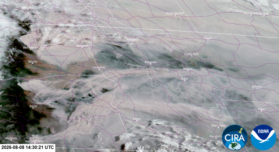 Wildfire Smoke Air Quality Update: August 8, 2026 at 9:15 a.m.