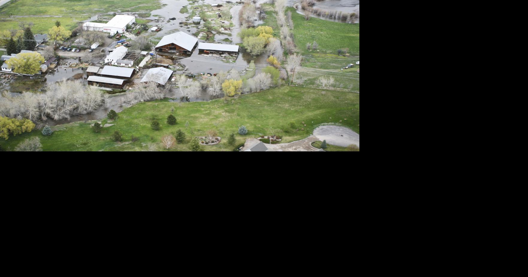 Photos Aerial views of Helena flooding