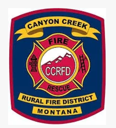 Canyon Creek Rural Fire District logo stock for print
