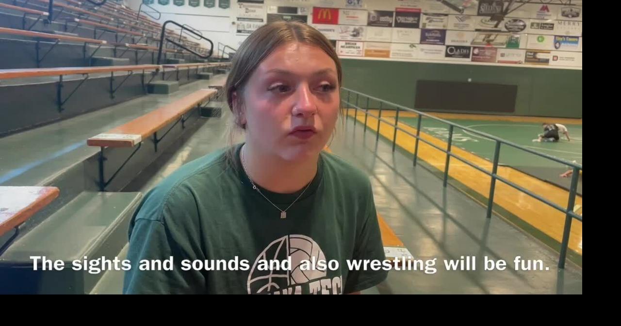 Baker's Jayda Harbaugh visits about upcoming wrestling trip to Germany