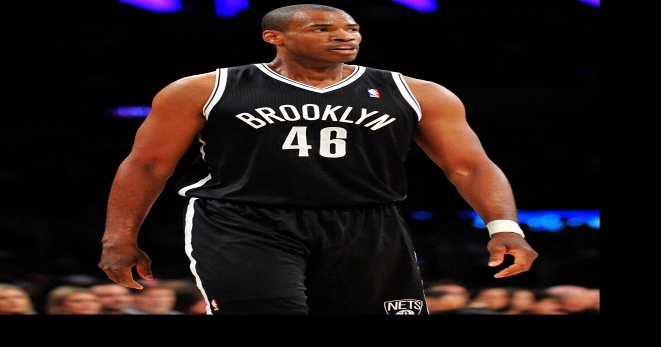 Brooklyn Nets center Jason Collins during game action against the Los Angeles Lakers during the first half at Staples Center.