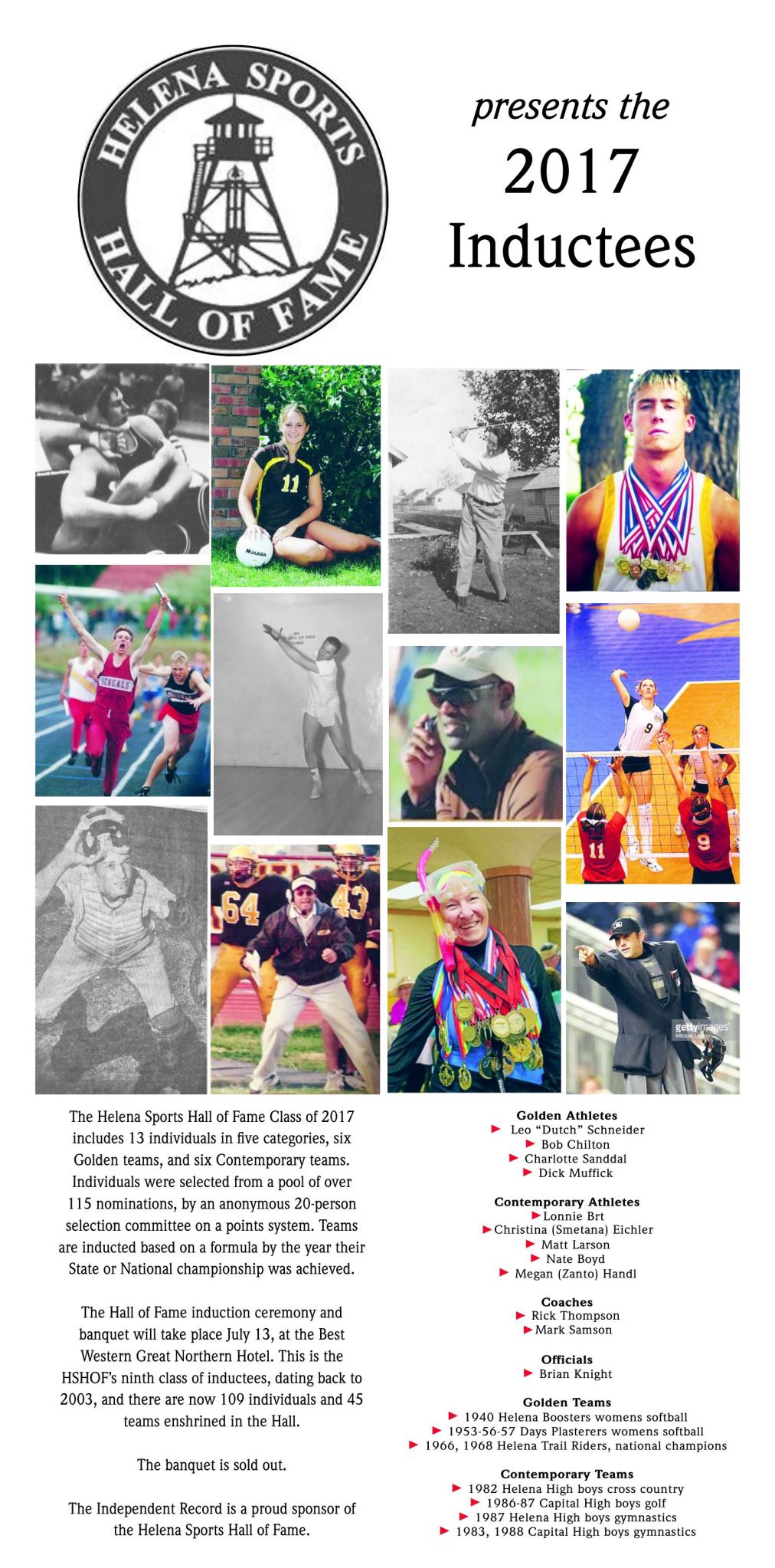 2017 Hall Of Fame Inductees