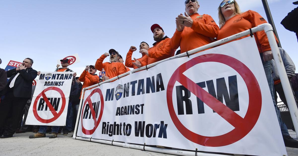 Labor Rights Inetrest Group Labor groups show up in force to oppose 'right to work' proposal