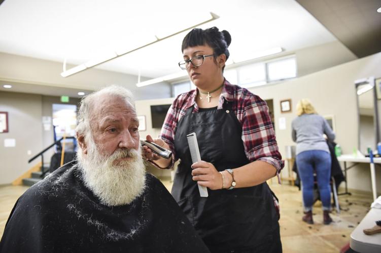 Randy Wildish gets a haircut (copy)