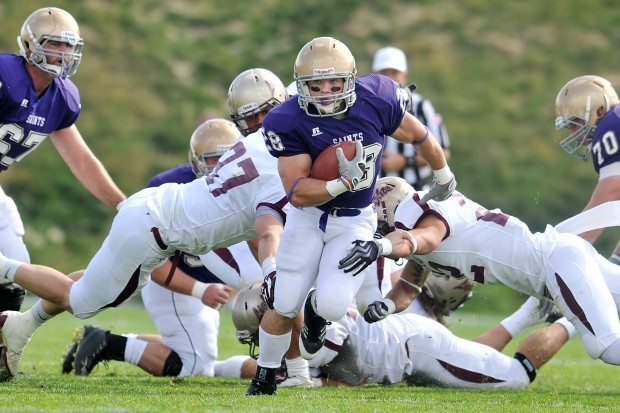 Carroll's Rinker celebrates birthday with two TDs